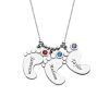 Colgante personalizado para pies de bebé con collar de madre y #039;