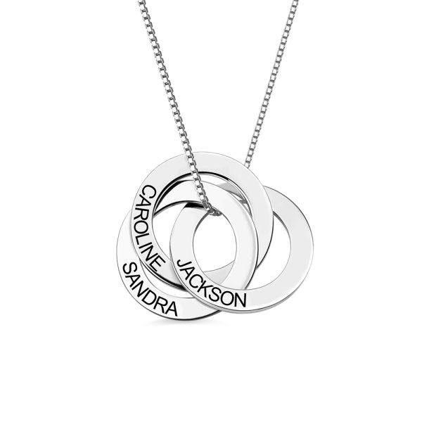 Russische Ringkette mit Gravur - Rose Gold Plated