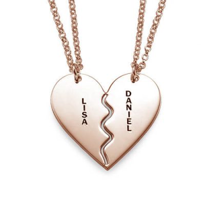 Breakable Heart Halskette Set - Rose Gold Plated