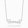 Collier Prénom Style "Carrie" Argent