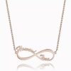 Collana Infinity Name placcata oro rosa
