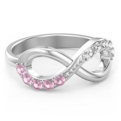 Birthstone Infinity Akzentring