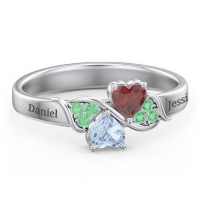 Heart of Hearts with Accent Stones Ring