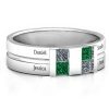 Leonidas Grooved Men & #039; Anello