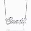 Collana con nome cz personalizzato