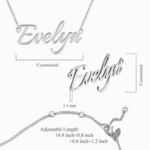 Collar con nombre personalizado en plata