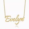 Personalized Name Necklace 14k Gold Plated