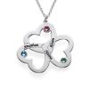 Collier Triple Coeur personnalisé