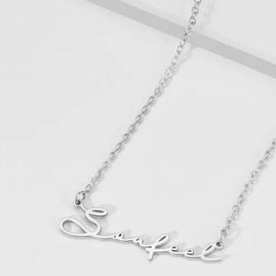 Signature Style Name Halskette Silber