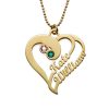 Collana Two Hearts Forever One - Placcato in oro