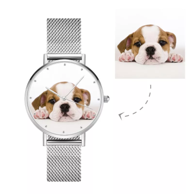 Damen Legierung Armband Foto Uhr