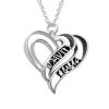 Collier coeur 3D personnalisé