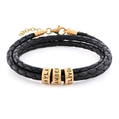 Engraved Small Gold Women Beads