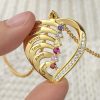 Hot Sale Birthstone 1-6 names Necklace in 925 Sterling Silver