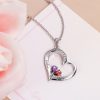 Personalized Heart Birthstone Family Necklace