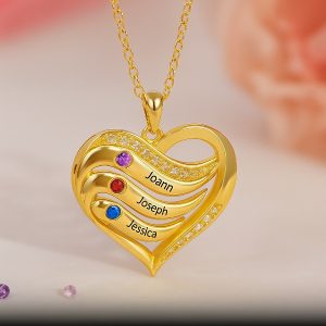 NUEVA OVO PERSONALIZACIÓN 925 Collar familiar de plata