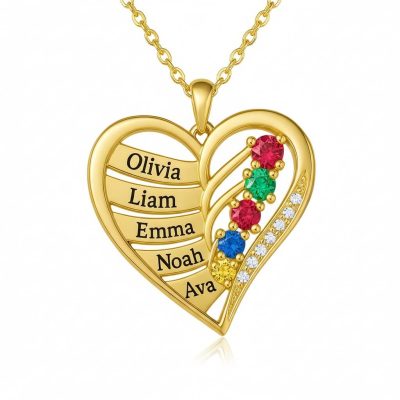 Personalized New artwork 925 Silver Family Necklace