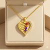 Newest Heart Birthstone Necklaces in 925 Sterling Silver