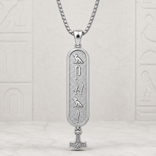 Personalized Egyptian Glyph Necklace for Men - Image 11